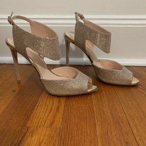 Nicholas Kirkwood gold evening shoes